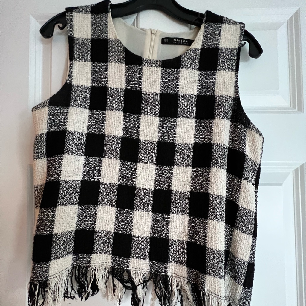 Zara Basic Tweed Tank